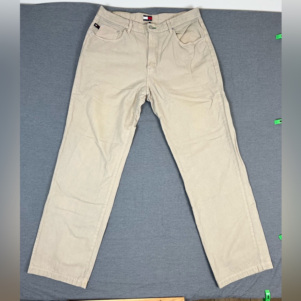 Vintage Tommy Hilfiger Men's Beige Chinos